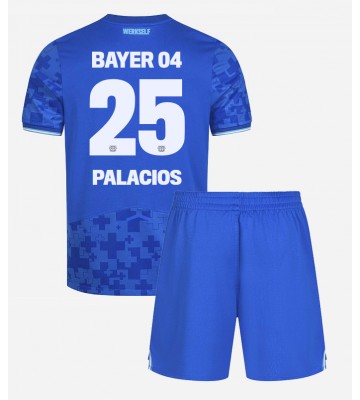 Bayer Leverkusen Exequiel Palacios #25 Tredjetrøje Børn 2025-26 Kortærmet (+ Korte bukser)